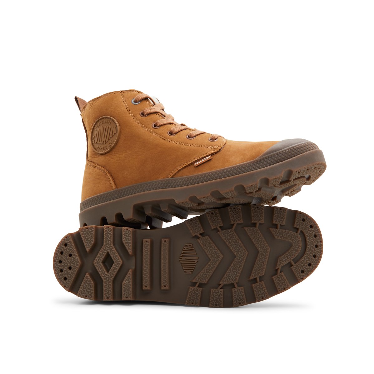 PALLADIUM-Pampa-lea-Bottes décontractées - Cognac