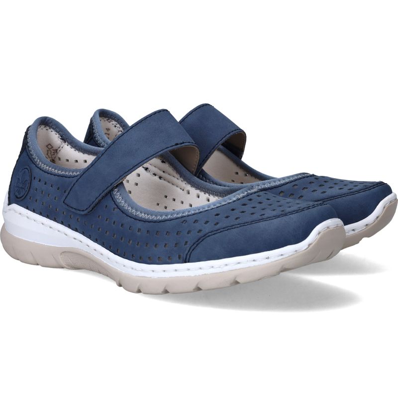 Rieker Instappers Blauw Dames