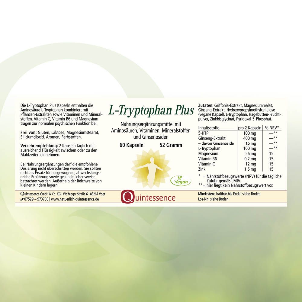 L-Tryptophan Kapseln von Quintessence