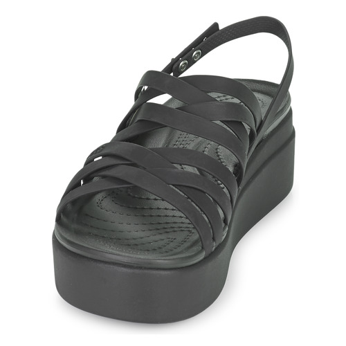 Crocs - CROCS BROOKLYN STRAPPY LOWWDGW - Noir
