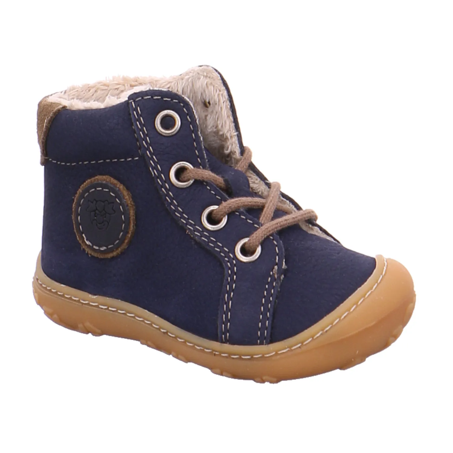 PEPINO Lauflernschuh Blau Leder  Bottine