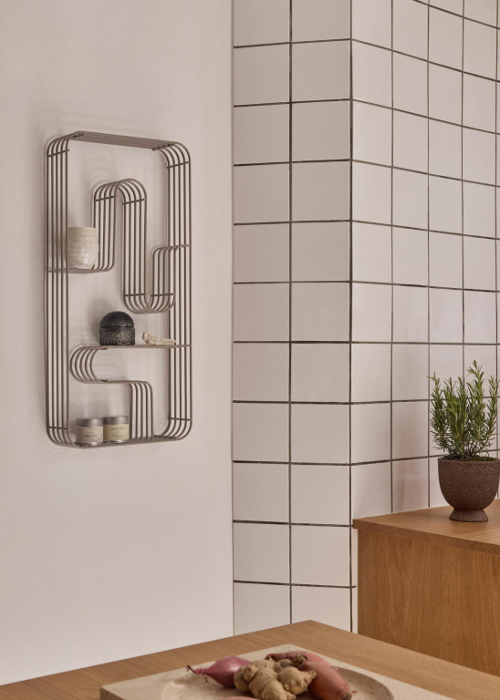 AYTM Curva wandkast 70x32 zilver