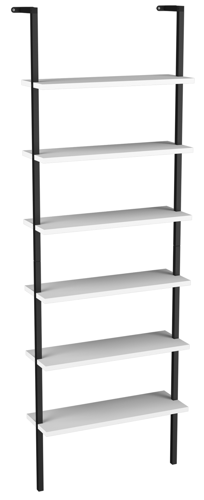 Standregal INSASI - weiß-schwarz - 60x183 cm