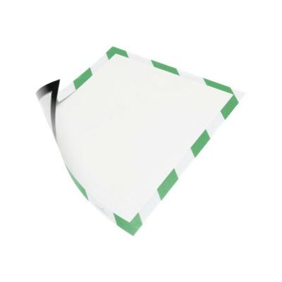 Durable Duraframe Magnetic Security - Cadre d'affichage magnétique bicolore - A4 - vert/blanc