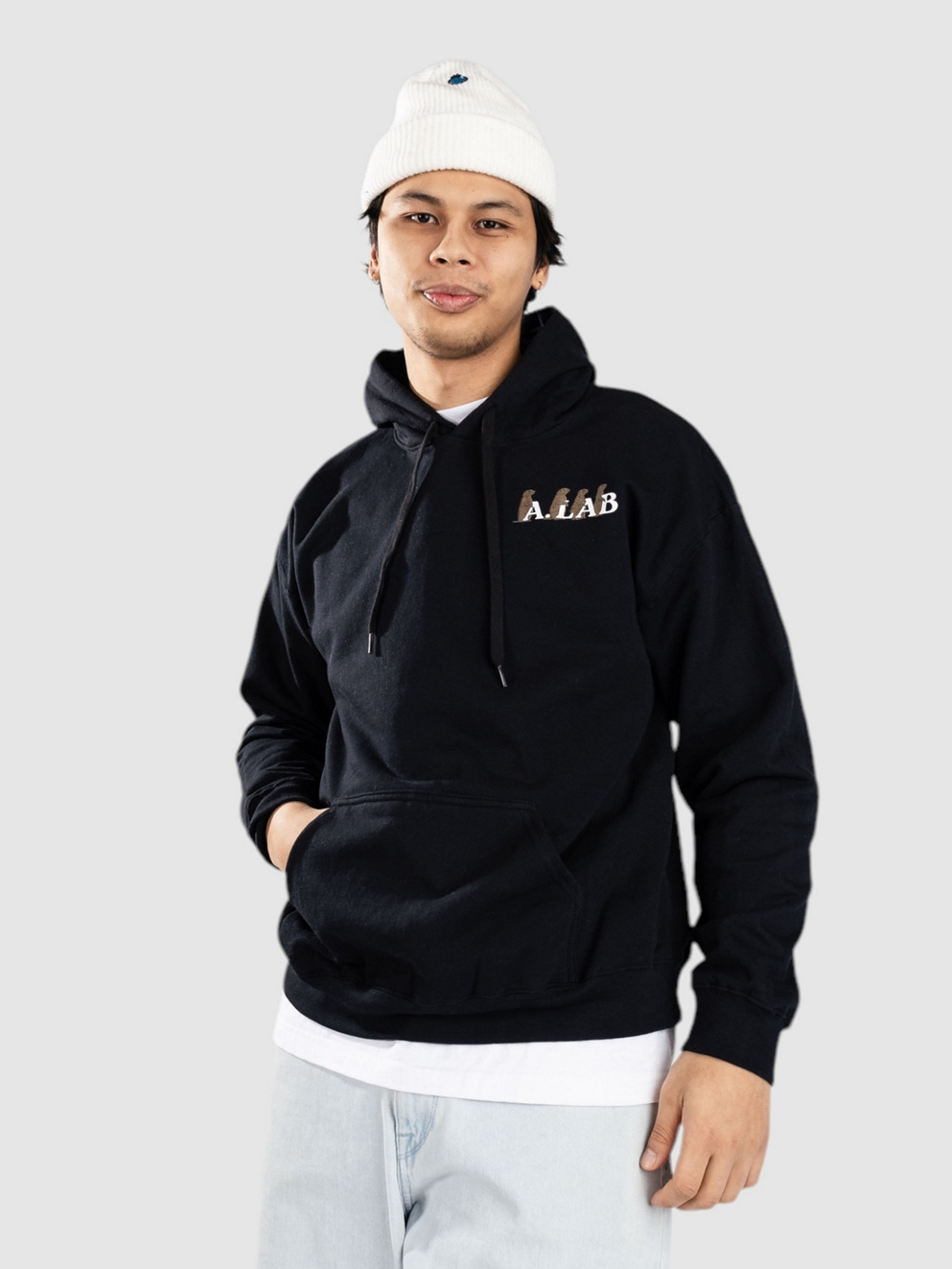 A.LAB Brain Rot Critters Hoodie black