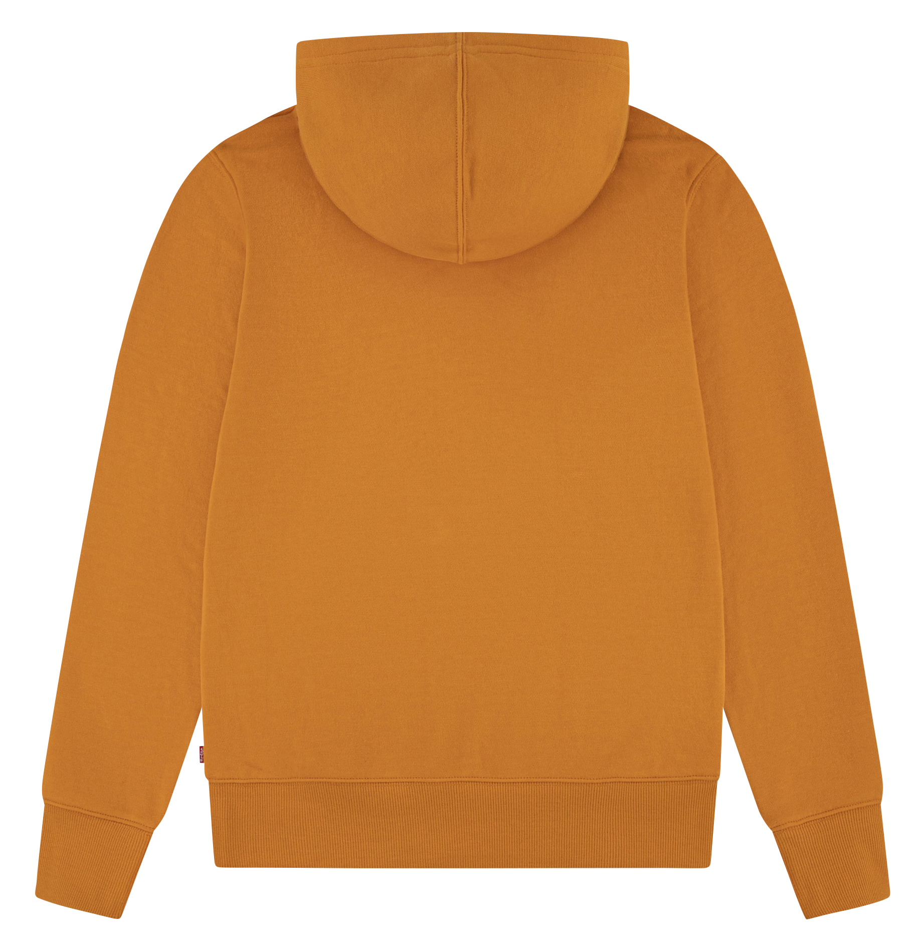 Sweat à capuche droit en coton mélangé | Orange