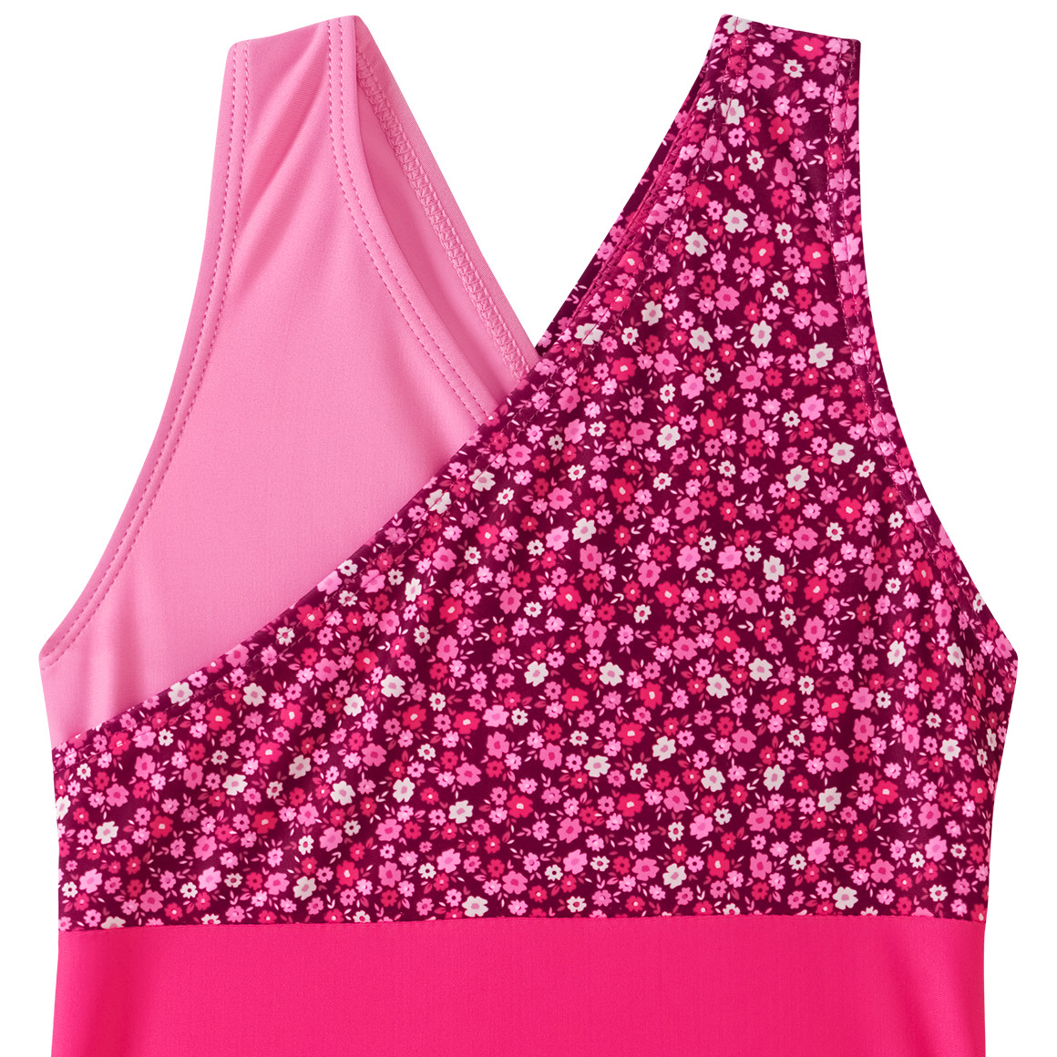 Topolino Mädchen Badeanzug in Wickel-Optik pink / rosa / lila