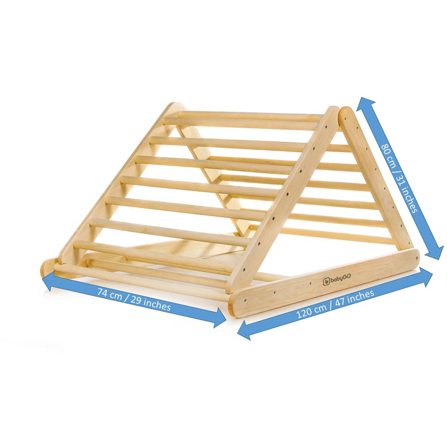 babyGO Kletterdreieck XXL Woodland, bunt