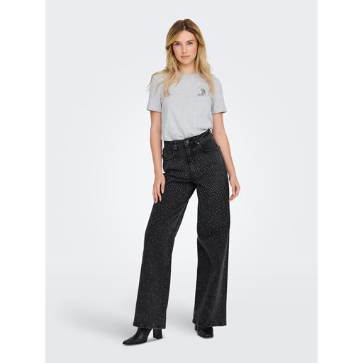 ONLY Hope Rhinestone Jeans, Black, W29/L32