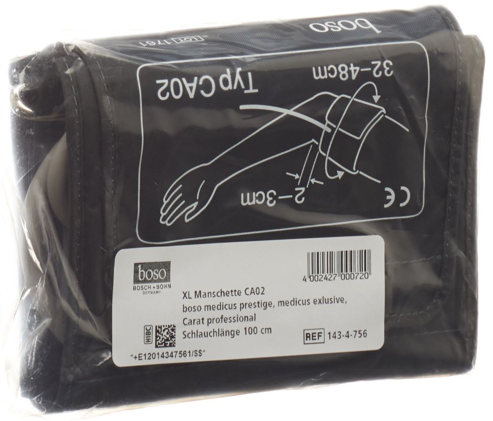 BOSO XL Manschette 143-4-756 für Armumfang 32-48 cm Schlauchlänge 1m 1 Stk