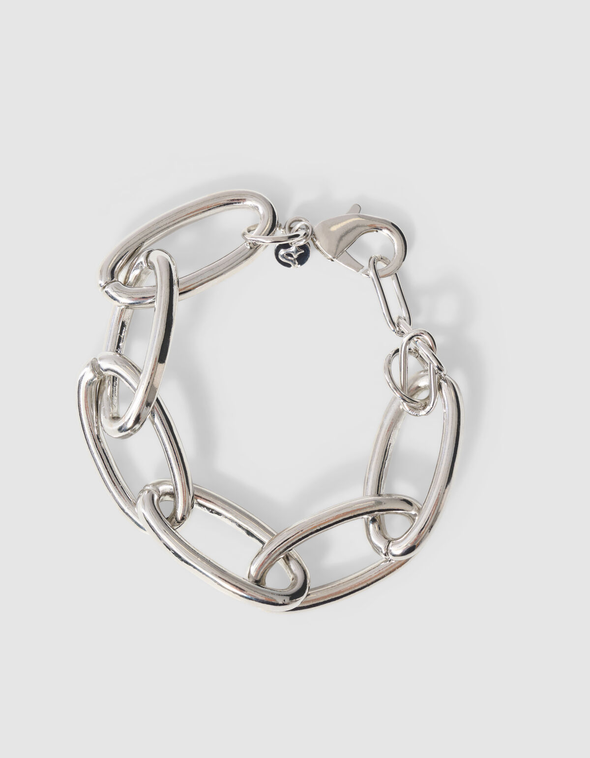 Chain Oval Armband ZIlver