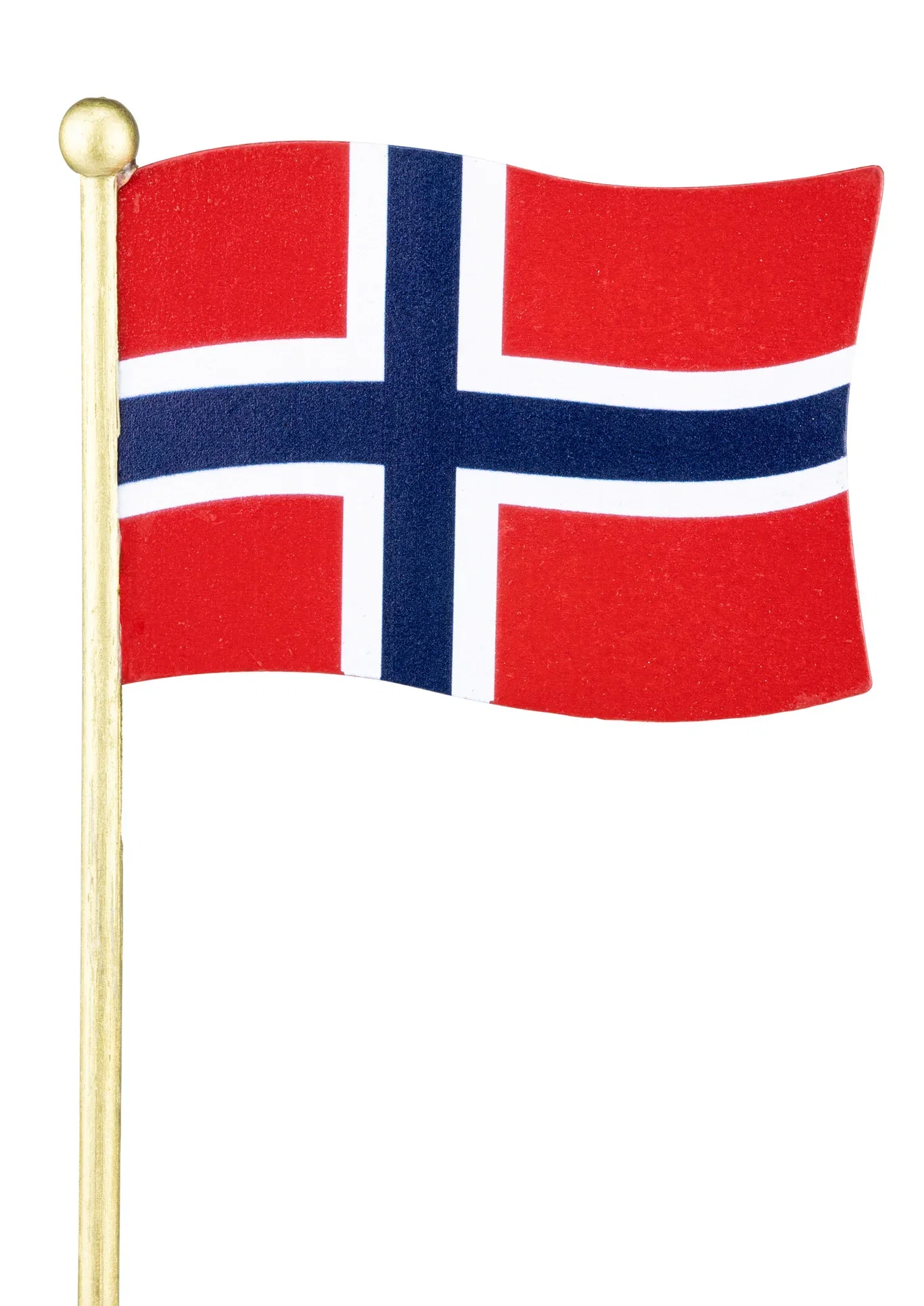 Blomsterpinne norsk flagg Høyde 30 cm