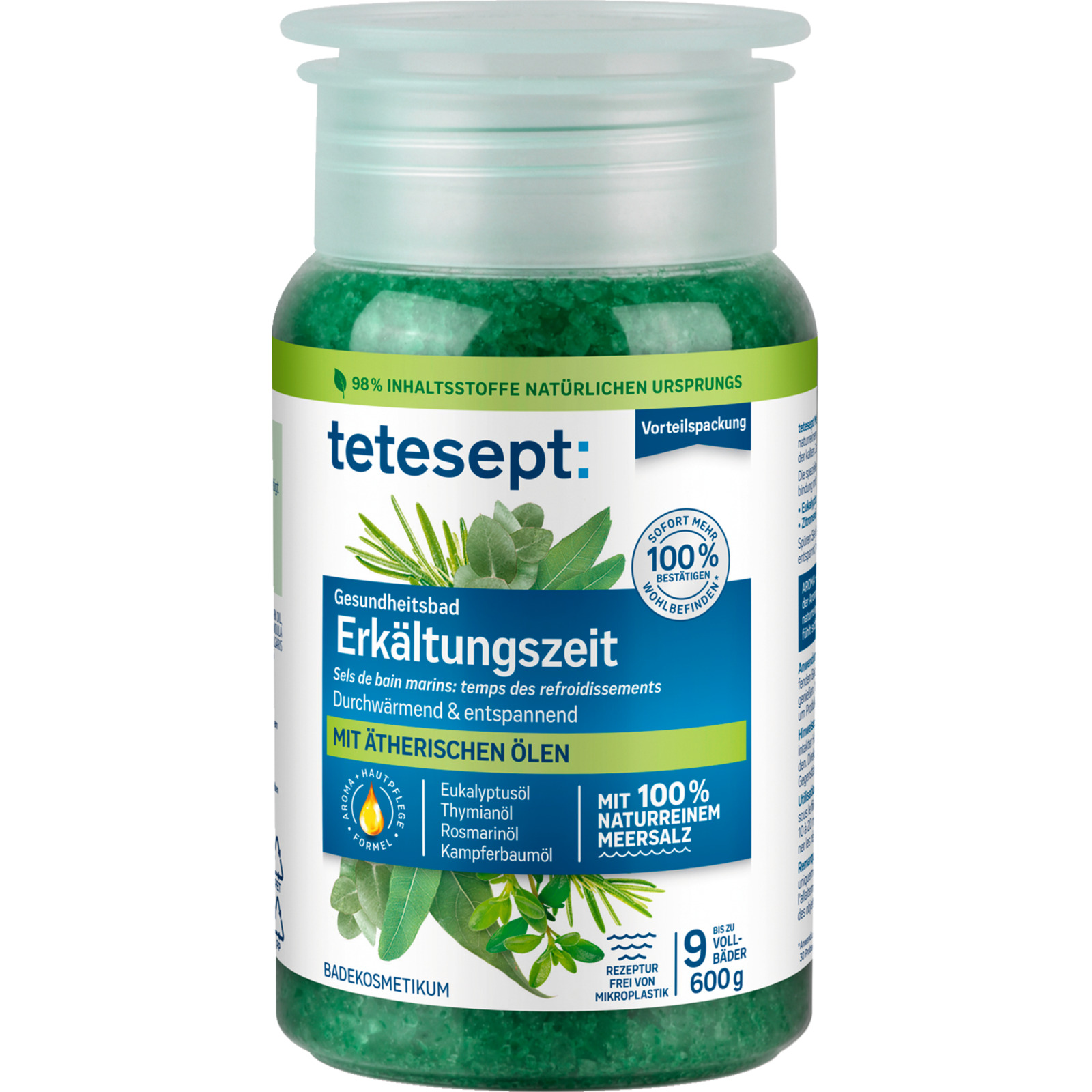 Tetesept Meeressalz Erkältungszeit 600 g