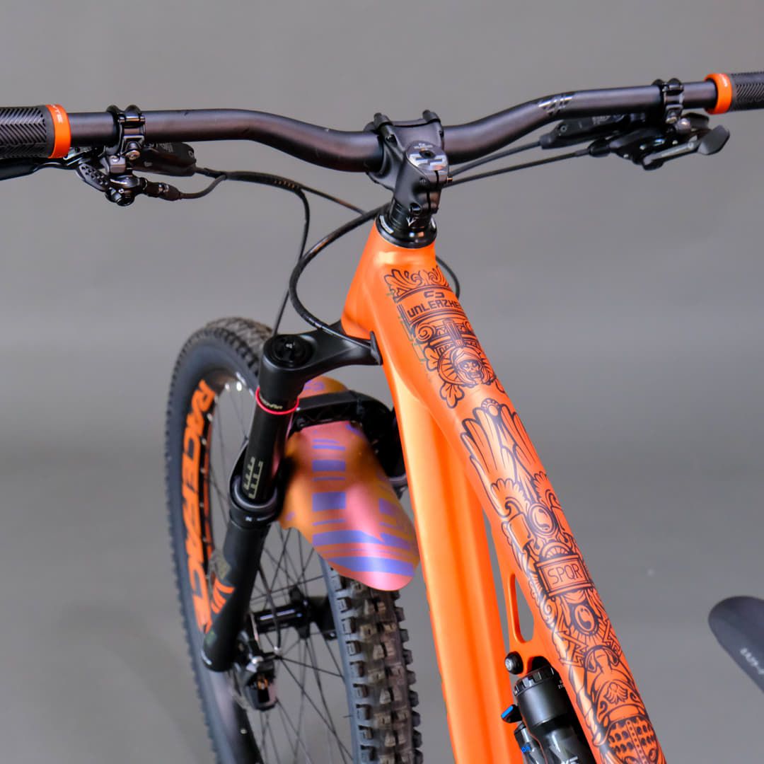 Unleazhed Unscratch Frame Rahmenschutzfolie - Empire Black Matt kaufen | Bike-Discount
