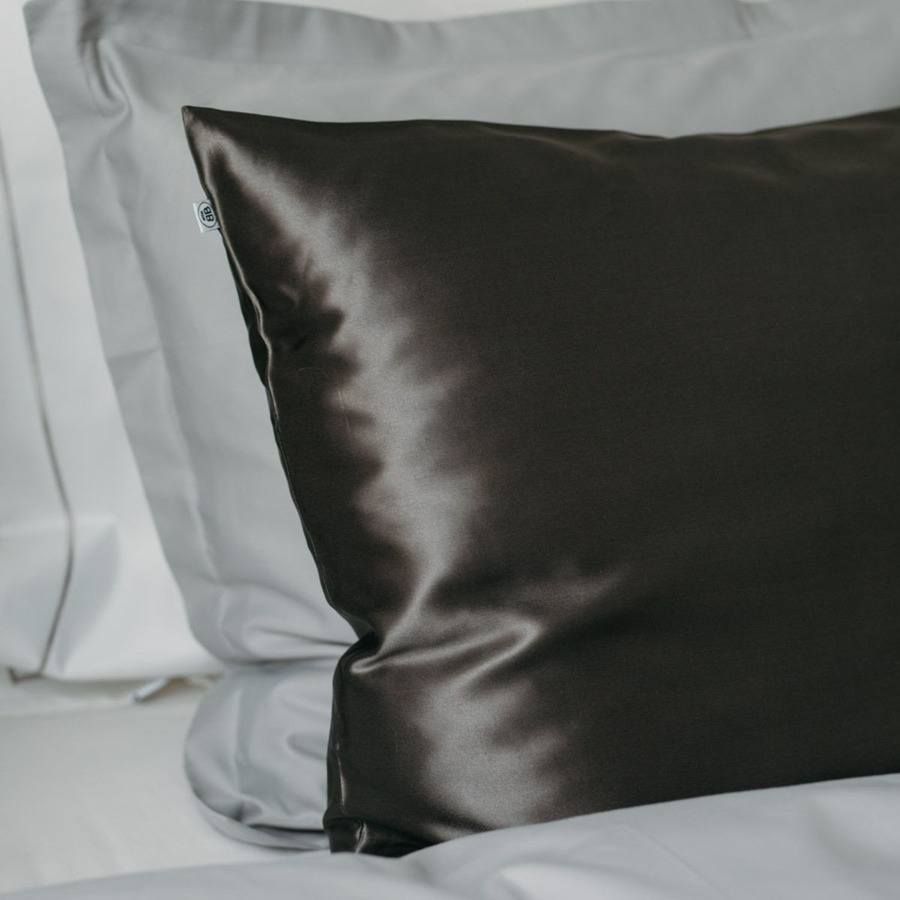 ByBarb Silk Pillow Case Dark Grey 50x60cm