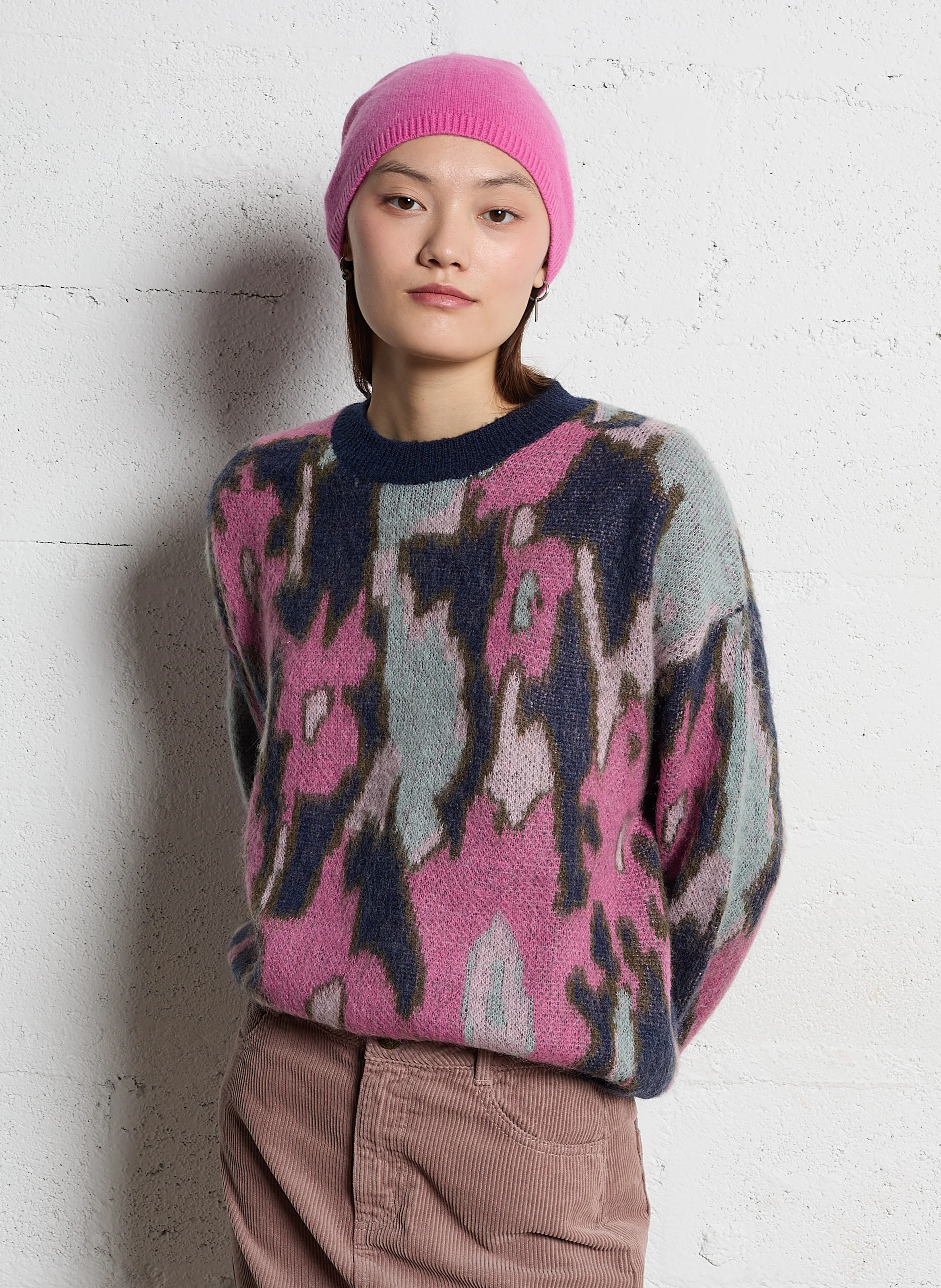 MUSCA - Pull droit en maille | Bleu