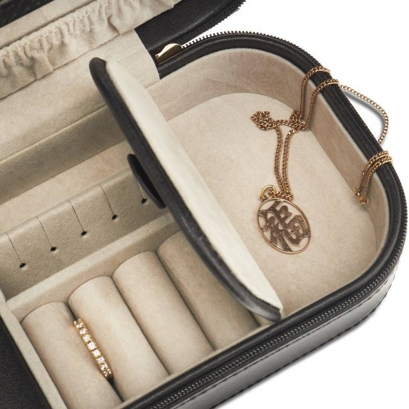 Gillian Jones Jewelry Box Travel Large - Black 11061-00