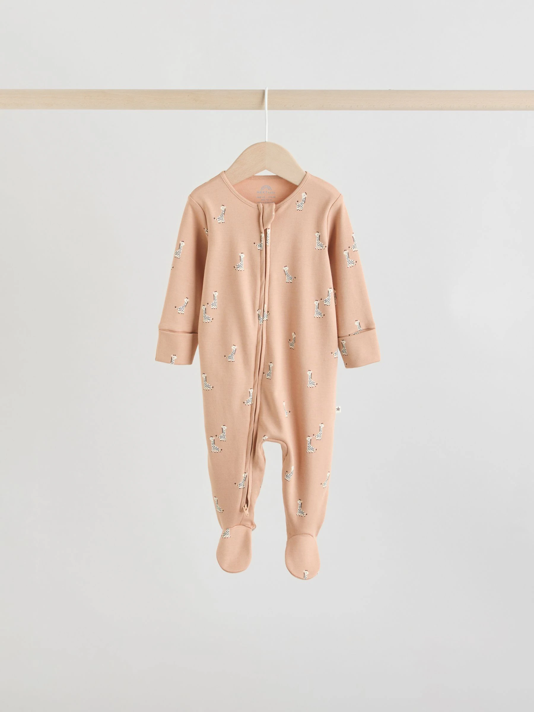 Mineraalblauw - 100% katoenen babyslaapzakjes met tweewegrits verpakking van 5 (0mnd -2jr)