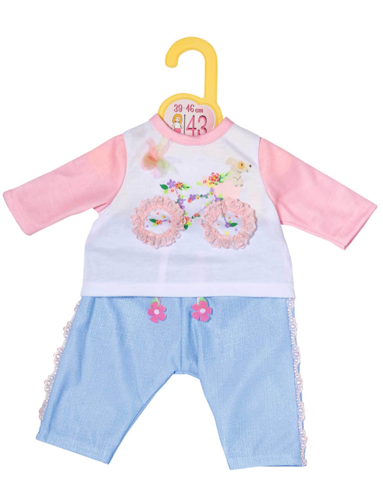 Dolly Moda Bekleidungsset FAHRRAD (43cm)