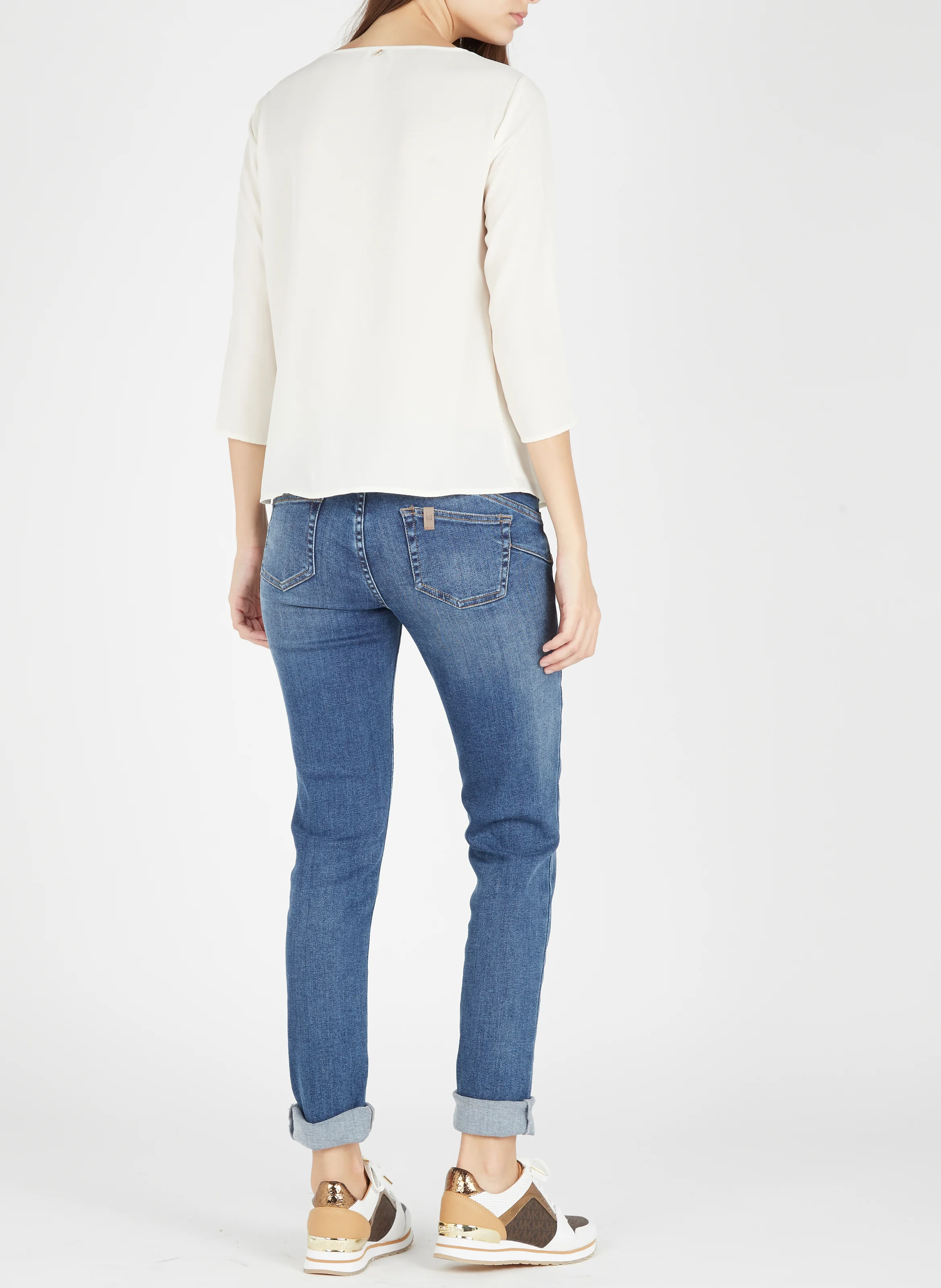 Baskets basses en cuir| Blanc