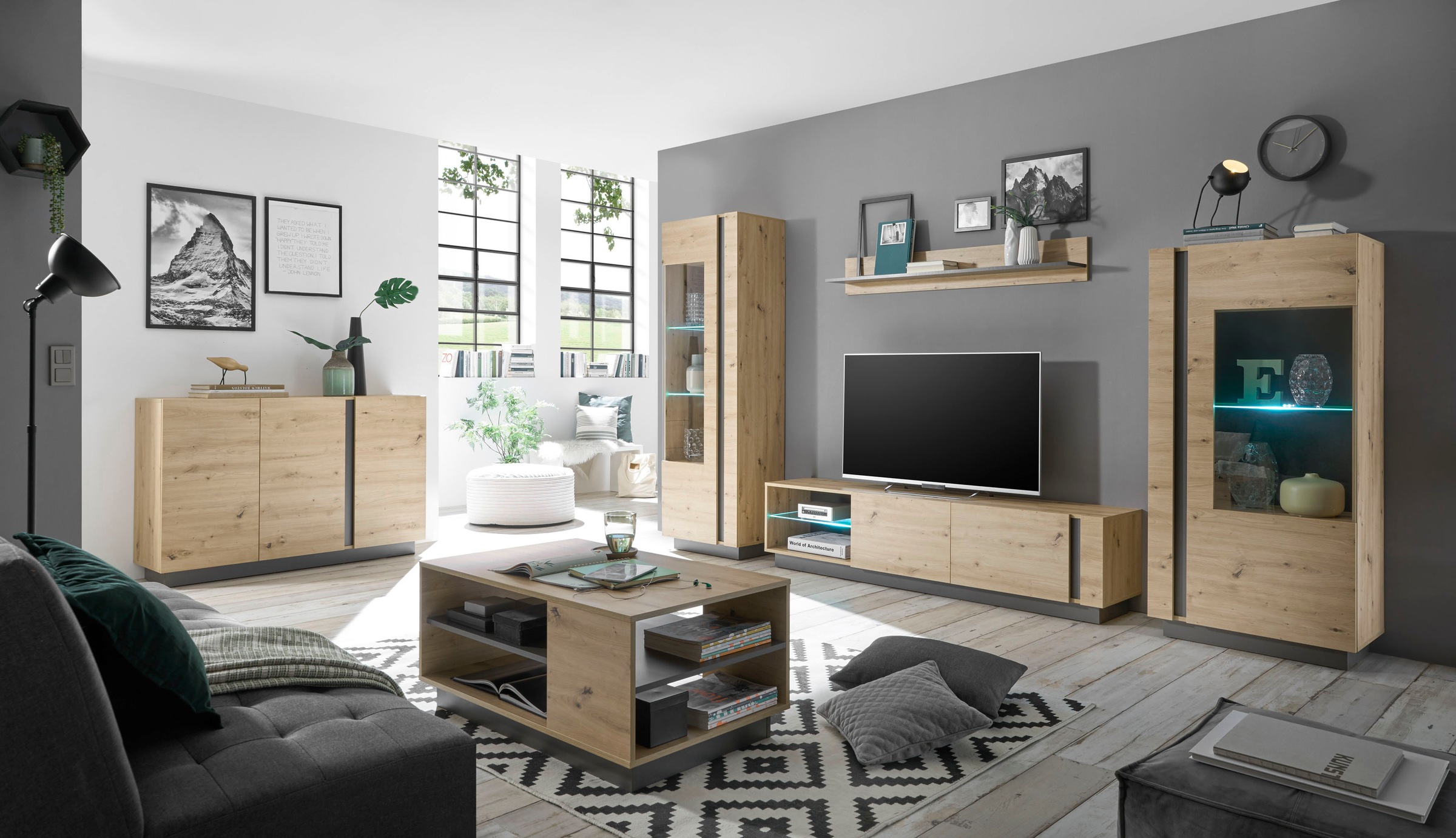 INOSIGN Wohnwand »CLAiR Kombi 22« Set, 4 Stk. tlg.