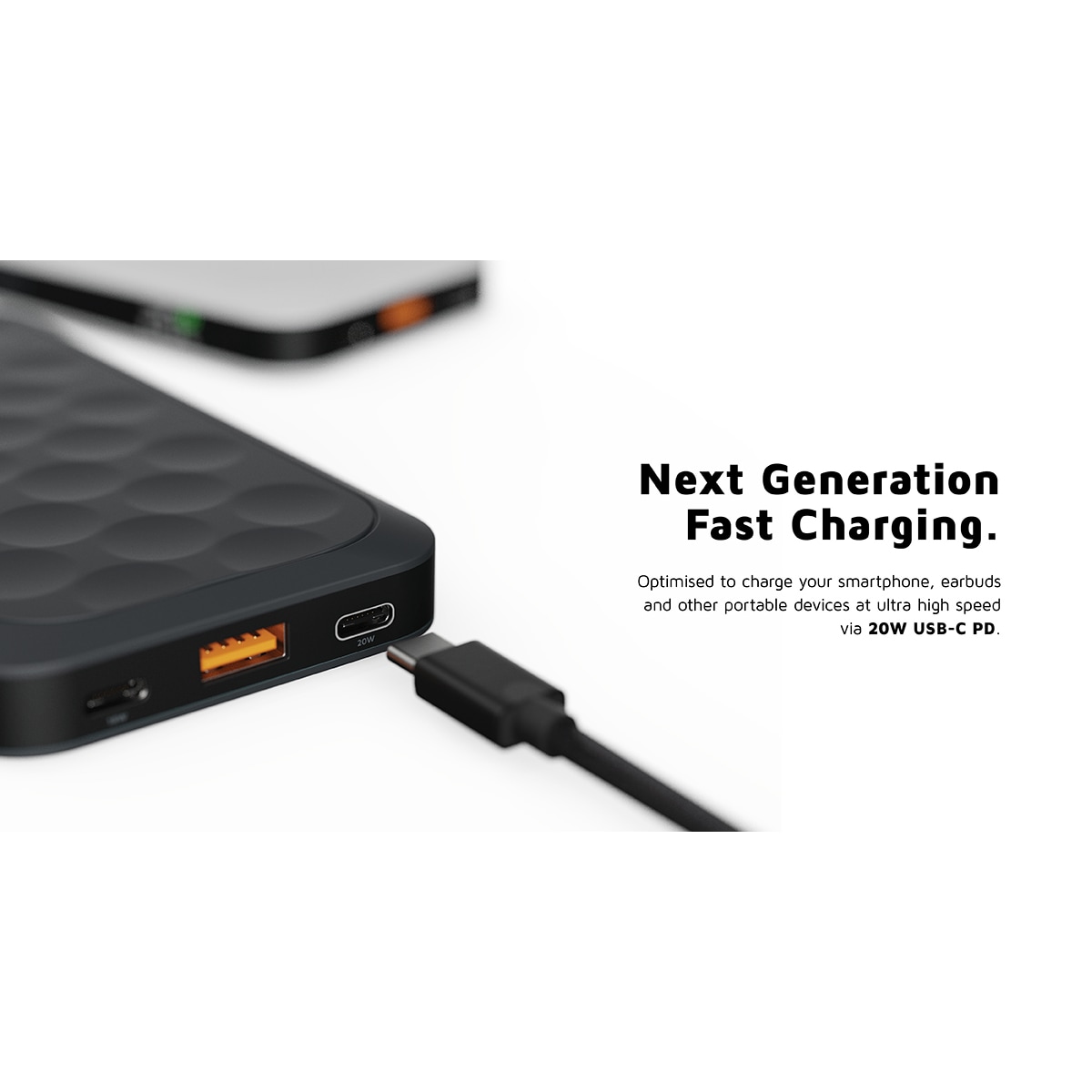 Xtorm 20W Fuel Series 10000mAh powerbank (sort)