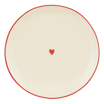 Bord donker rood - h2xd20cm