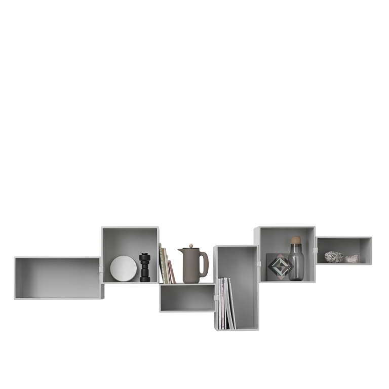 Muuto Mini Stacked 2.0 kast medium lichtgrijs