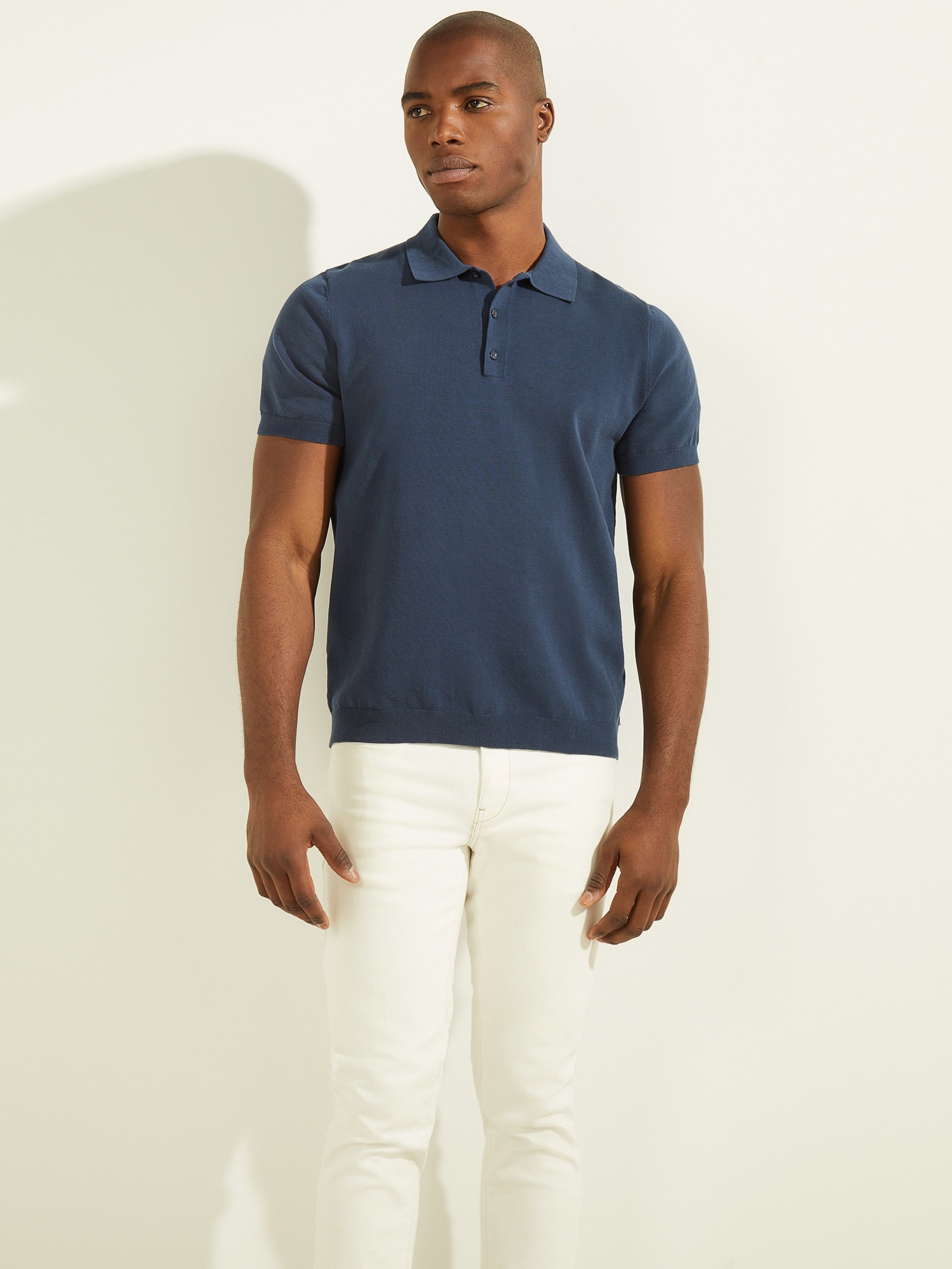 Polo de suéter de desempenho formal