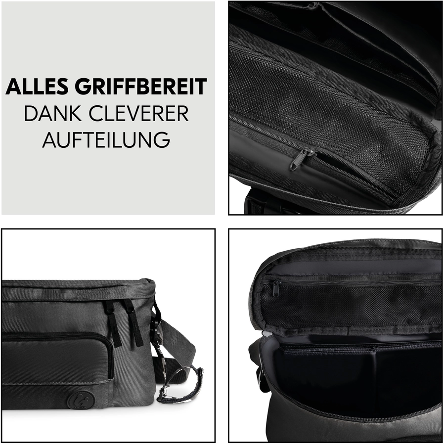 hauck Bauchtasche für Kinderwagen Hip Bag Black