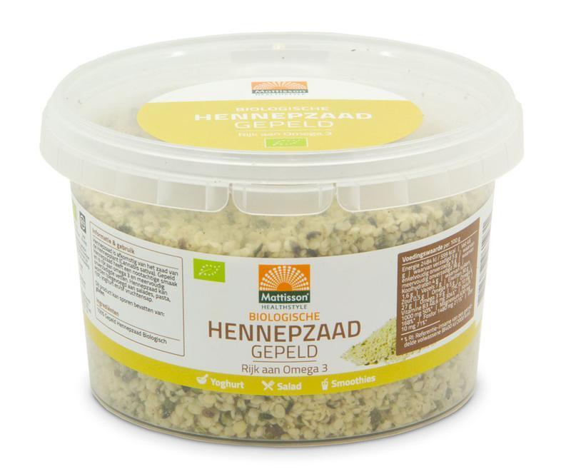 Mattisson Biologische Hennepzaad Gepeld 250g