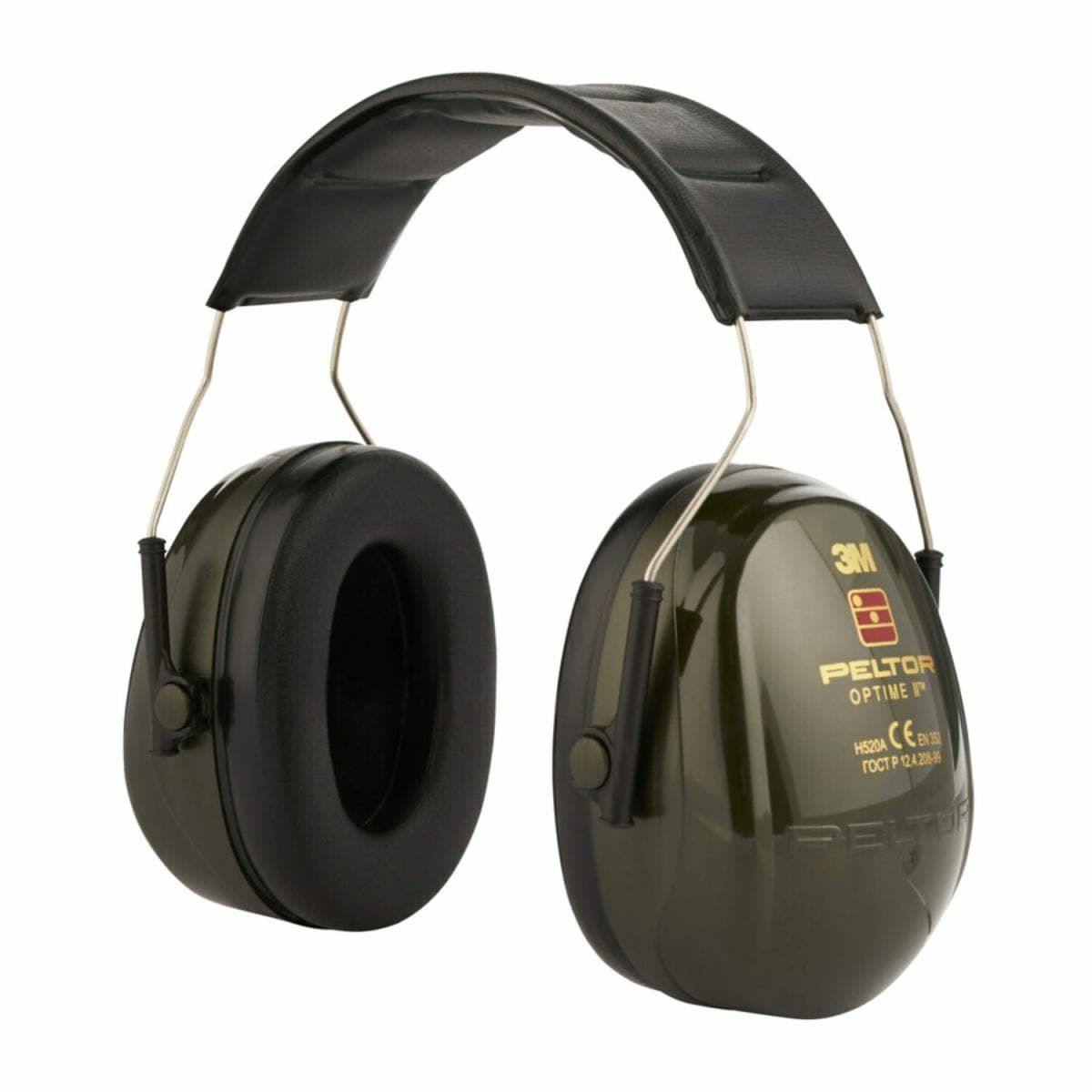 3M PELTOR™ Optime™ II H520A Oorkap gehoorbescherming groen 31dB - OPT2GN