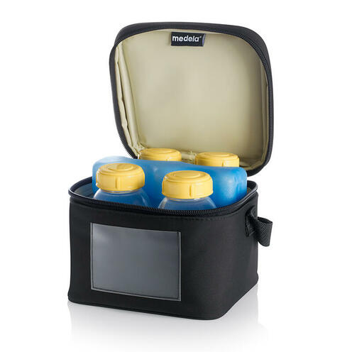 Cooler Bag - Compartiment et bloc réfrigérant + 4 biberons - MEDELA