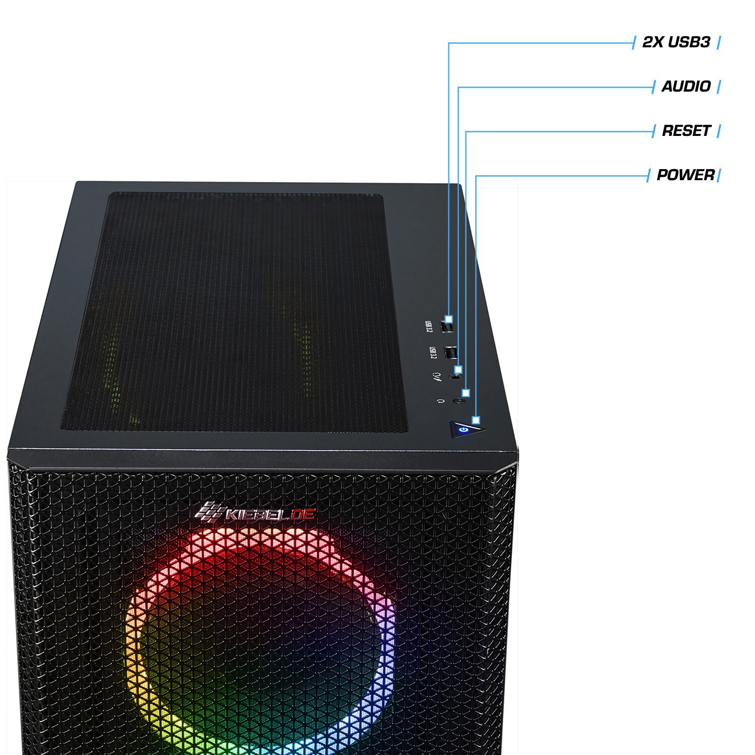 PC Set mit 27 Zoll TFT Viper V AMD Ryzen 7 5700G, 64GB DDR4, AMD Vega Grafik, 1TB SSD, WLAN, Windows 11