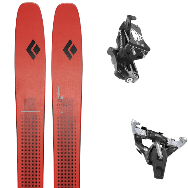 Pack ski de randonnée BLACK DIAMOND IMPULSE PRO 114 TI + Fix