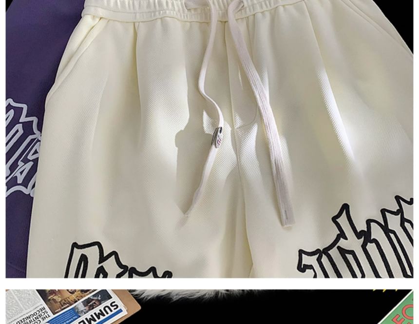 Bay Go Mall - Shorts met trekkoord en letters