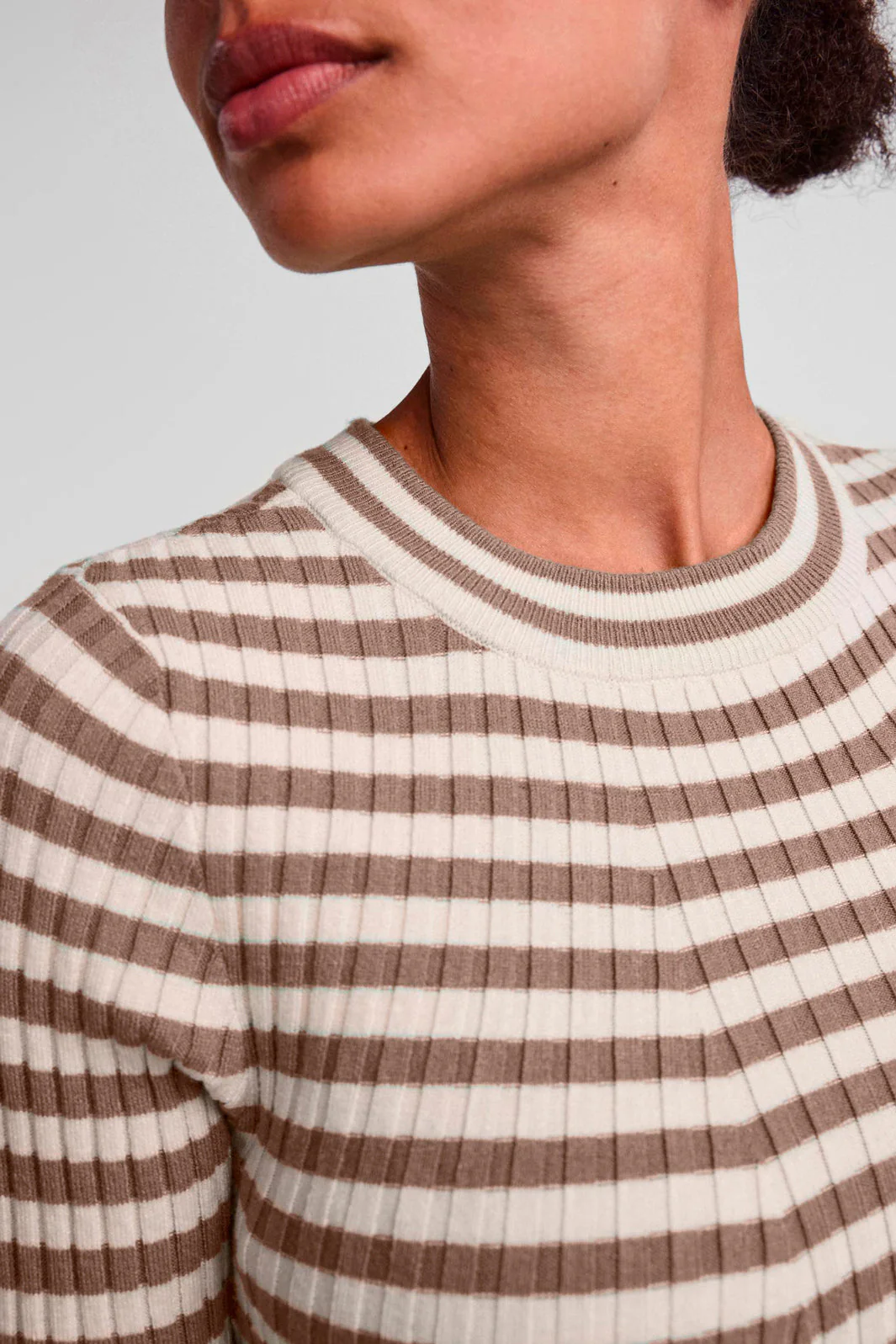Pieces Pccrista Ls O Neck Knit Noos Bc