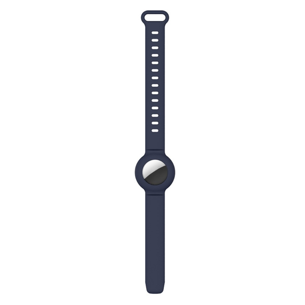 Apple AirTag Silikon Sport Armband (Gelenkumfang 140-220mm) - Dunkelblau