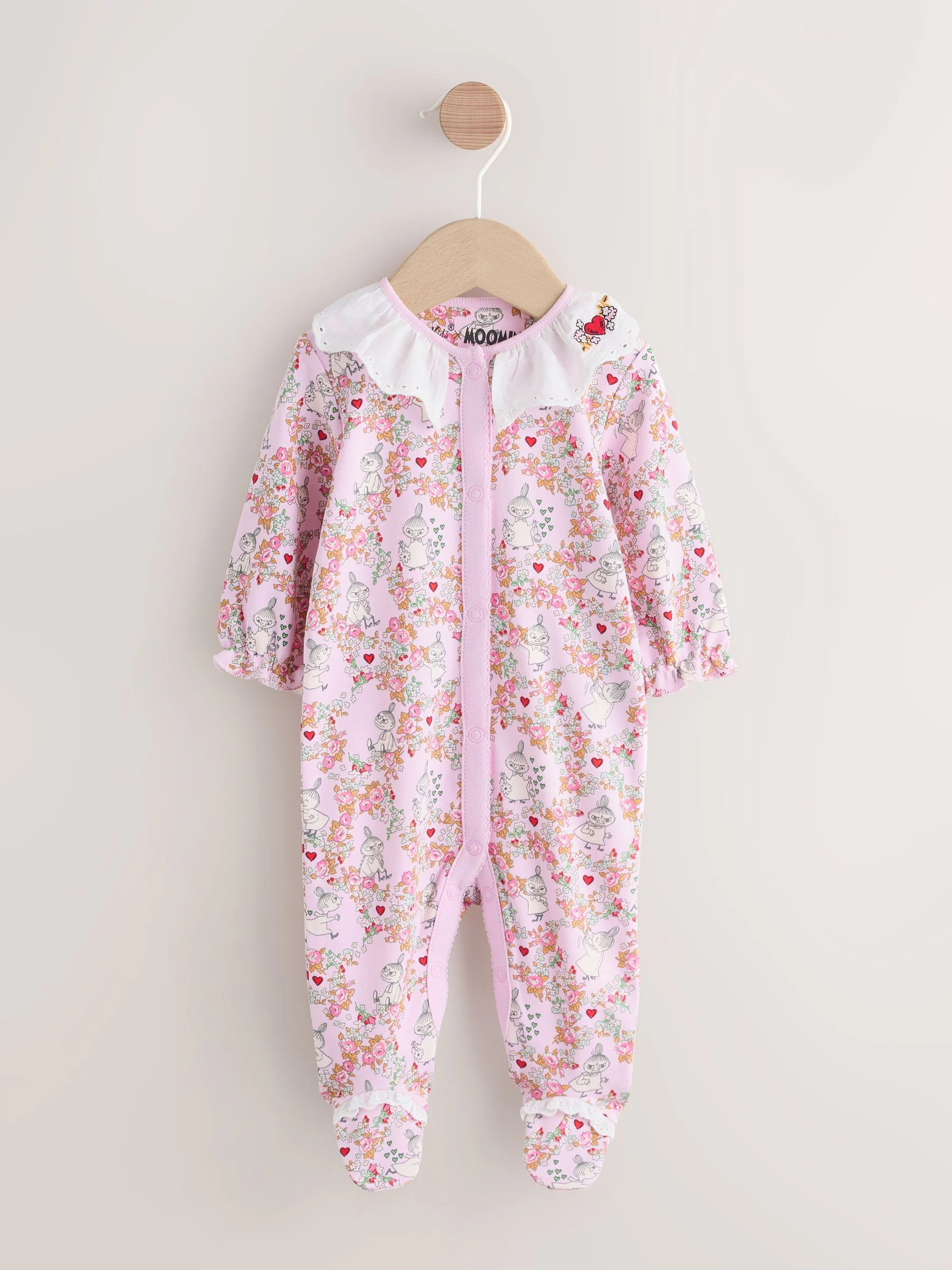 Roze - Moomin Baby Sleepsuit