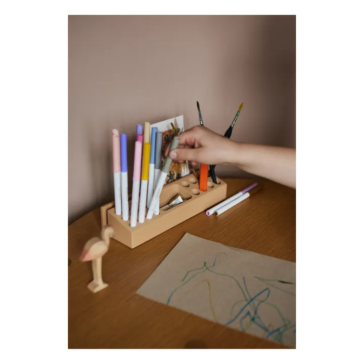 Nofred Porte crayon en bois de frêne | Beige