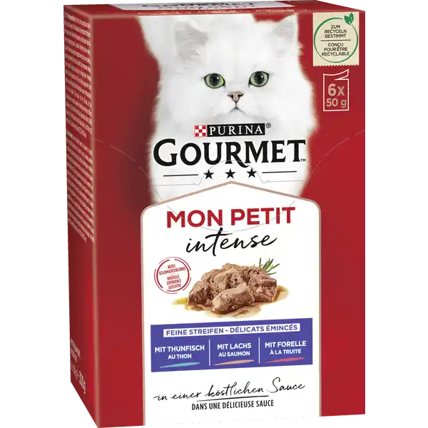 GOURMET Mon Petit intense Feine Streifen in einer köstlichen Sauce