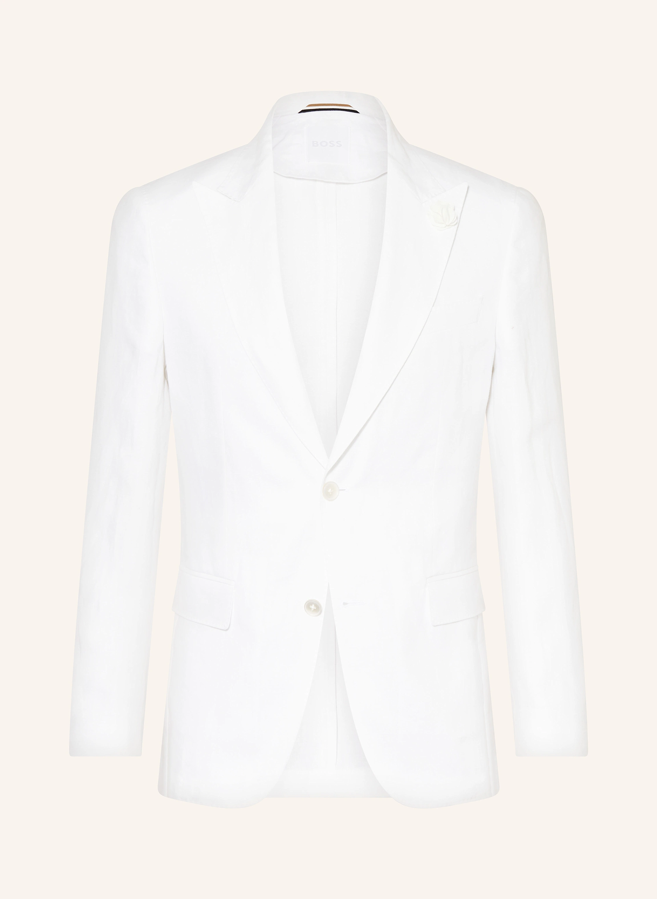 BOSS Anzugsakko HUGE Slim Fit aus Leinen