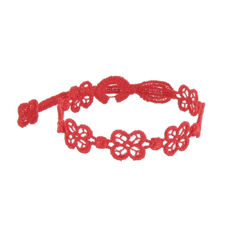 Cruciani Bracelet Dentelle Happy Rouge Clair