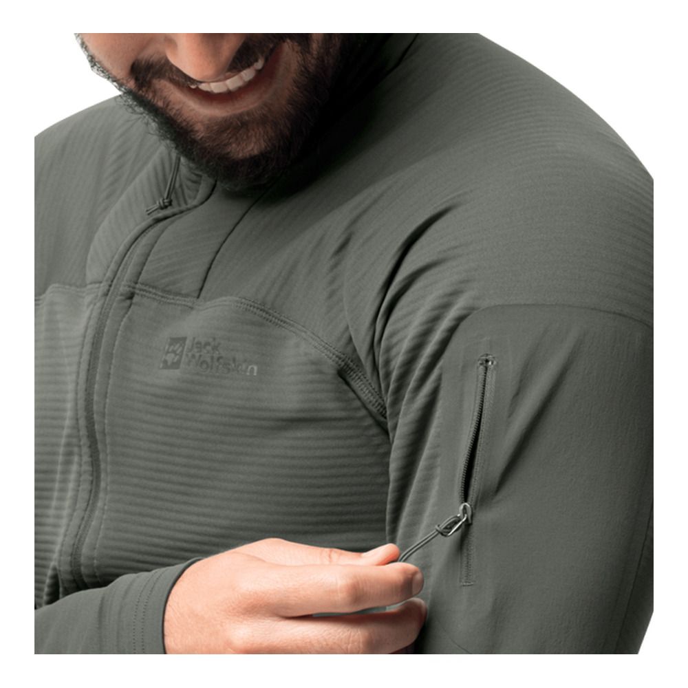 Jack Wolfskin PRELIGHT FZ - Polaire Homme gecko green