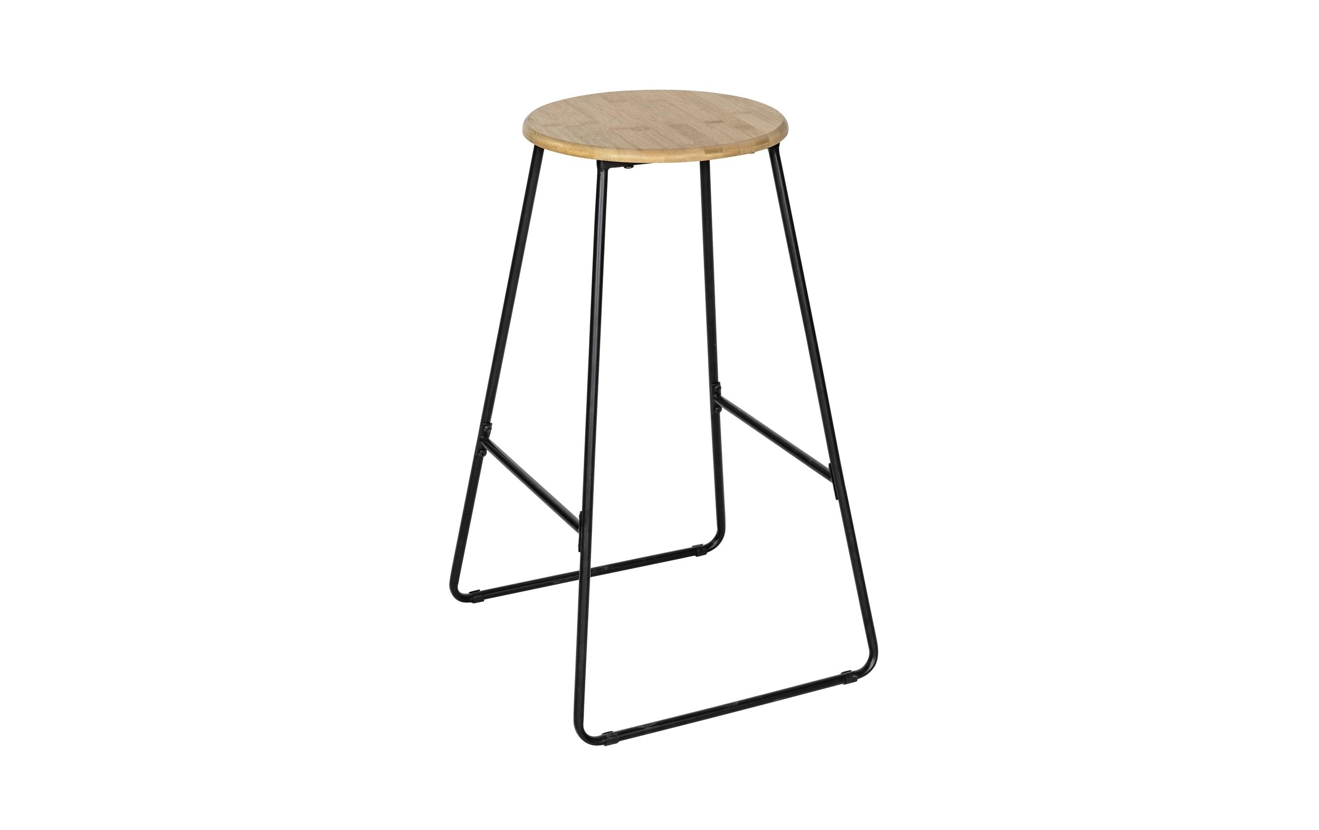 Barhocker Loft 42 x 70 cm, Nature/SchwarzModerner Sitzhocker