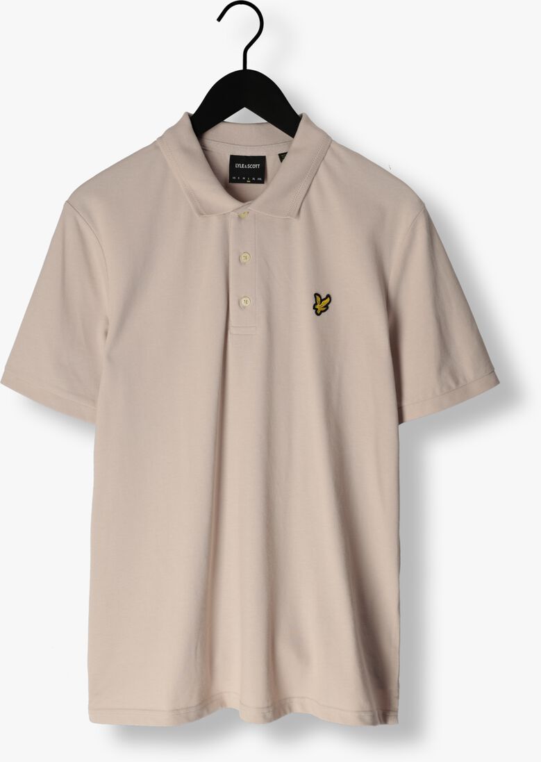 LYLE & SCOTT beige lyle & scott polo crest tipped polo shirt