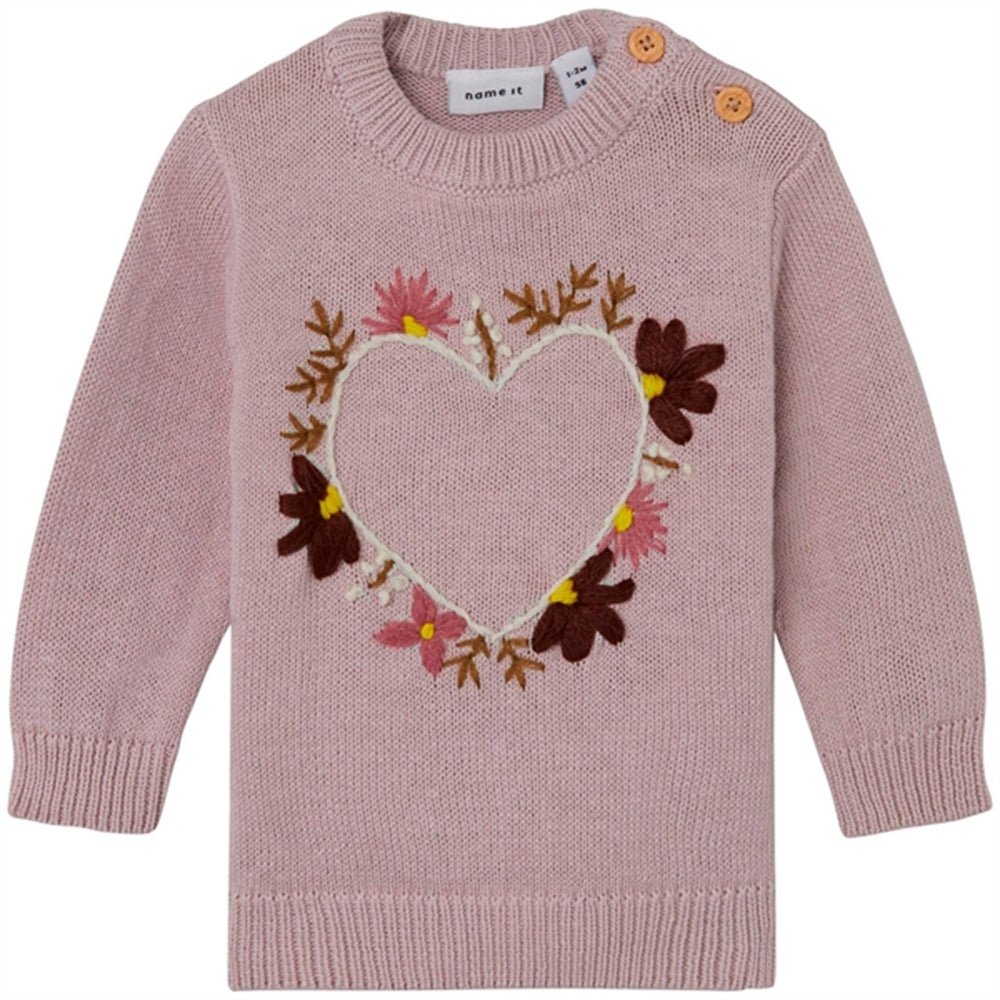 Violet Ice Lifine Strik Sweater - Name It