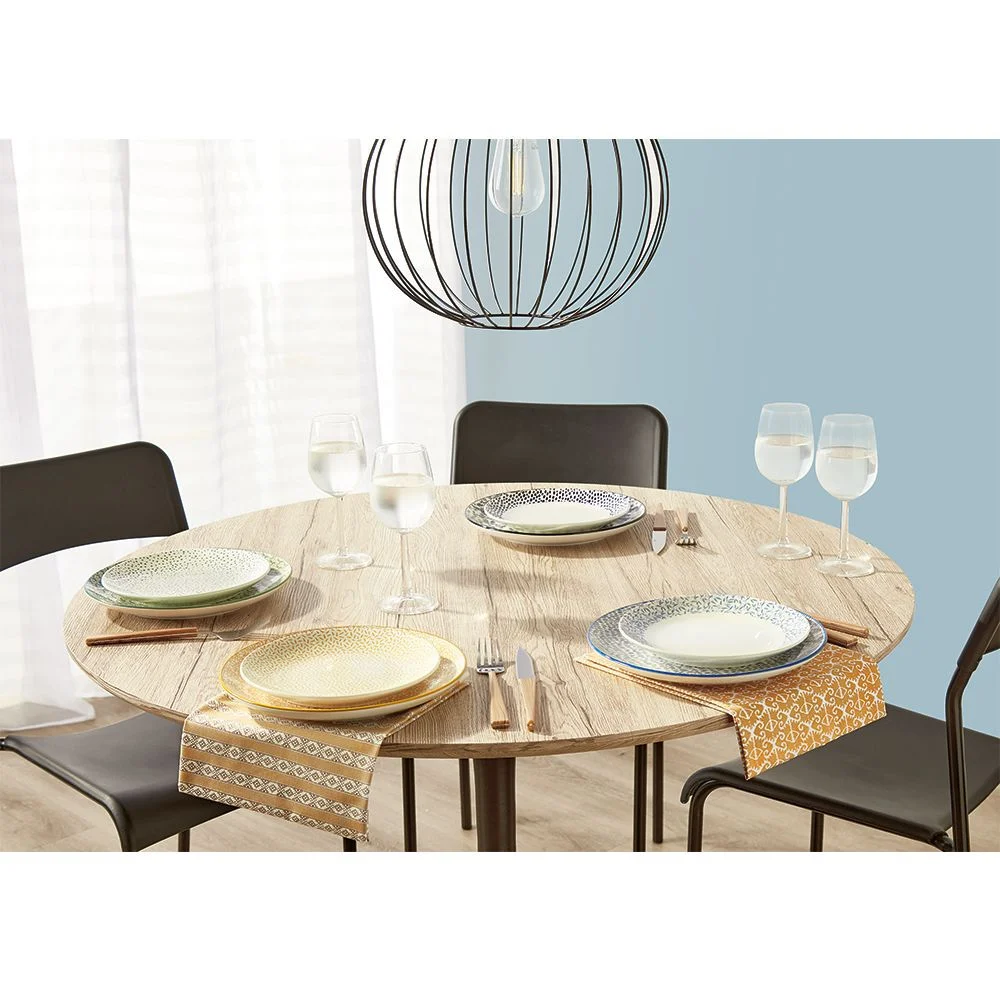 Lot de 4 assiettes à dessert rondes porcelaine Ø19 cm