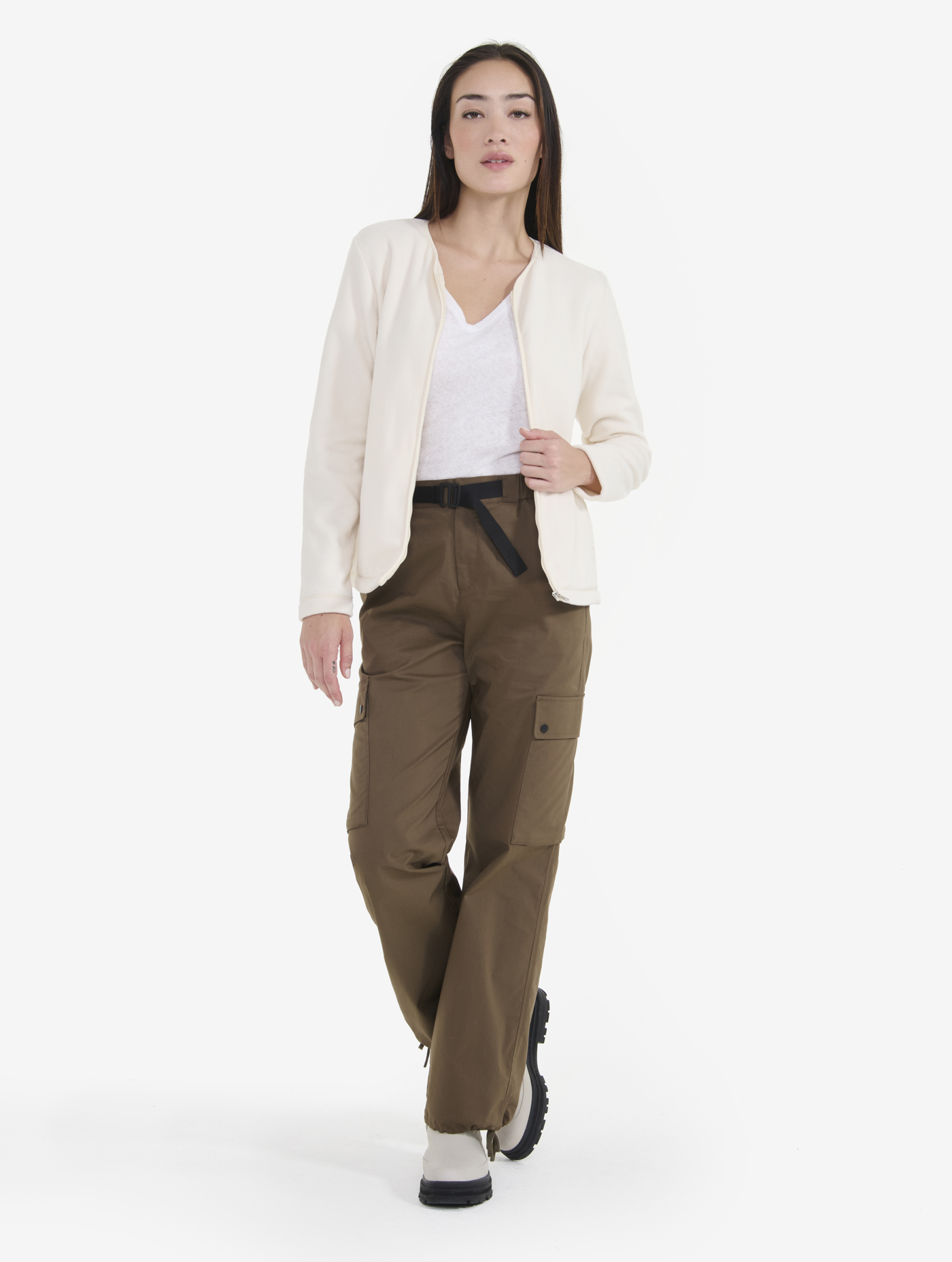 Veste micro-polaire légère et chaude sans col DOVE