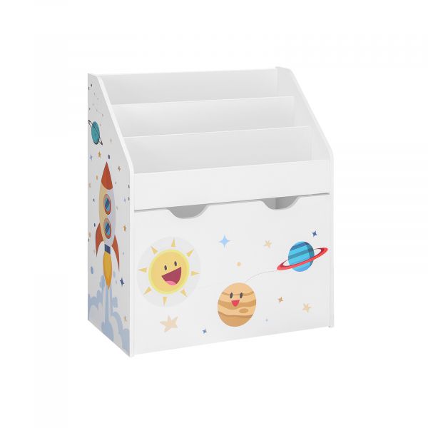 Songmics Organizadorde Brinquedos Com 3 Prateleiras Branco